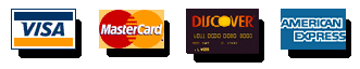 We Accept Visa, Mastercard, Discover, and American Express for As Seen On TV, Bargains, Discounts, and Deals